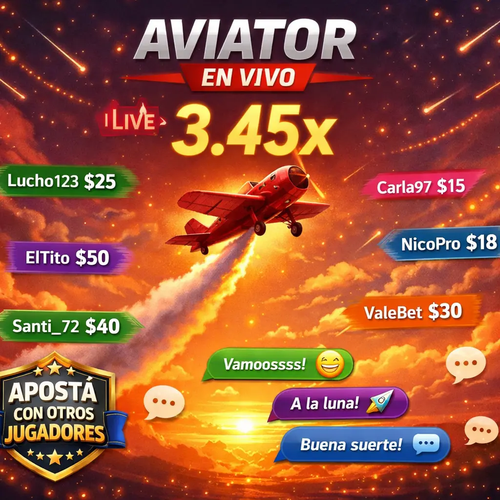 Aviator Live - apostá en tiempo real con la comunidad