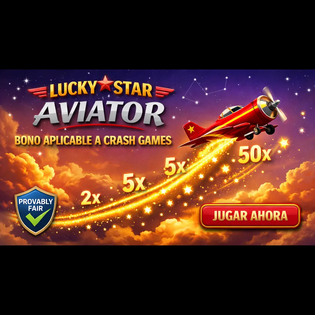 Aviator Lucky Star - crash game con bono disponible