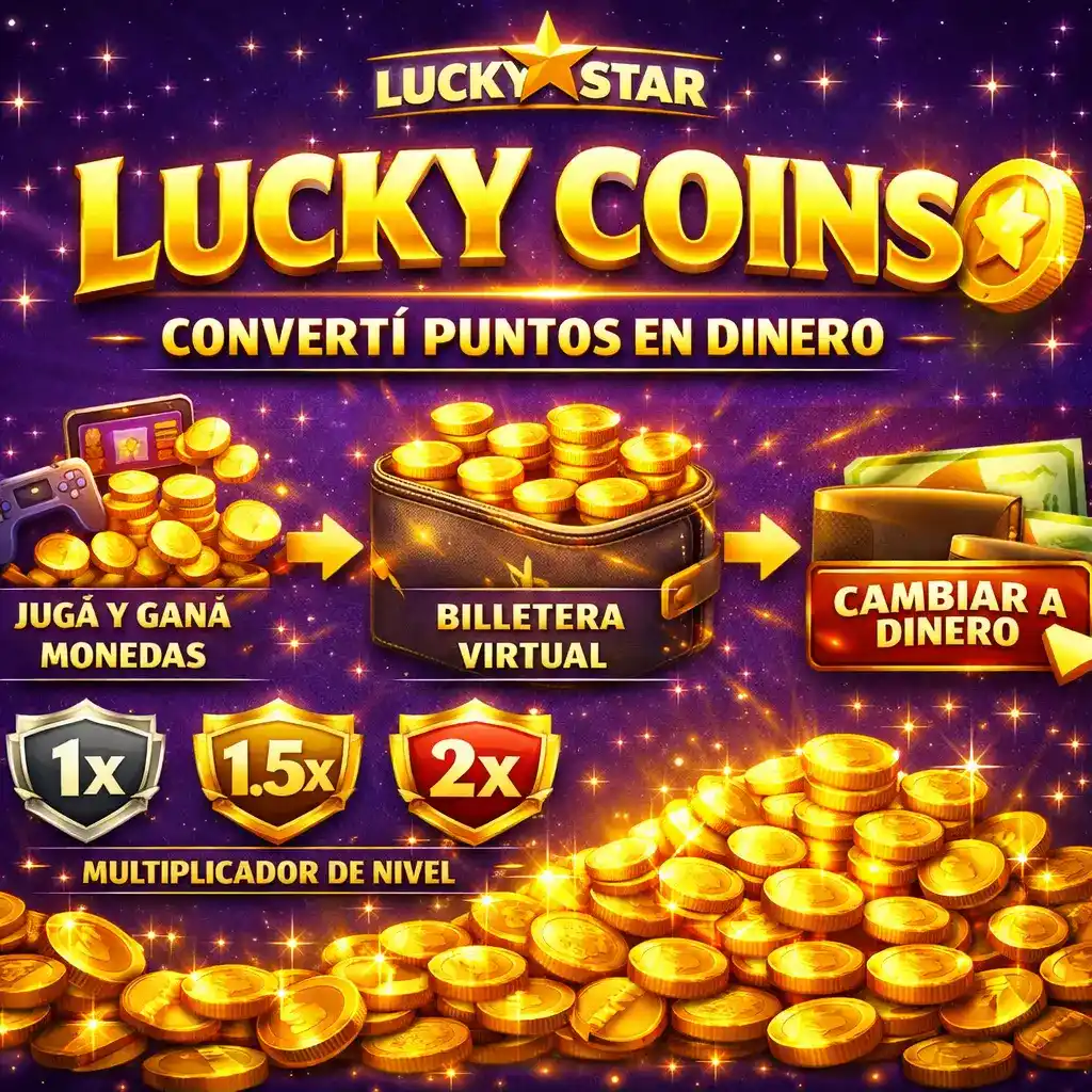 Lucky Coins - programa de puntos canjeables por dinero