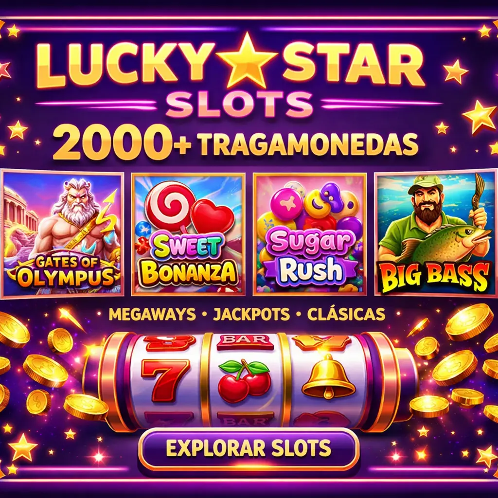 Lucky Star Slots - colección de 2000+ tragamonedas